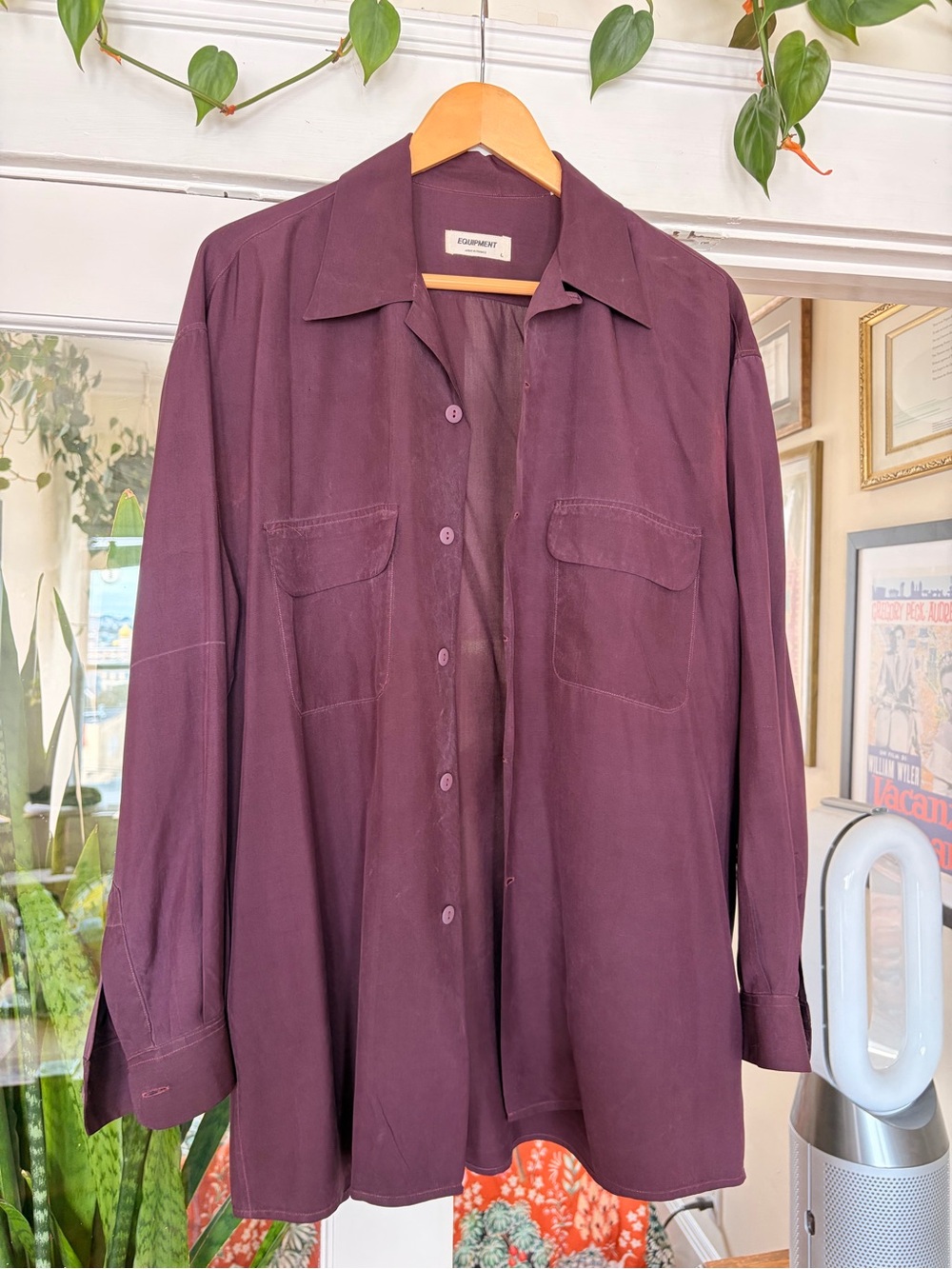 equipment 100% silk made in France shirt